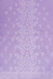 Arsh Handcrafted Purple Cotton Unstitched Chikankari 3pc Suit