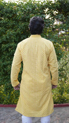 Arsh Chikankari All Over Embroidered Men's Kurta