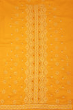 Arsh Handcrafted Mustard Yellow Cotton Unstitched 3pc Suit