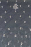 Arsh Handcrafted Dark Grey Motifs Jaal Cotton Unstitched 3pc Suit