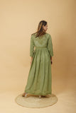 Arsh Handcrafted Fancy Dyed Pure Visose Georgette Gown