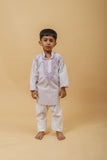 Arsh Handcrafted Boys Kurta Pajama Chikankari Set