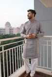 Arsh Chikan Mens Pure Cotton Printed Kurta