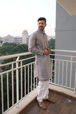 Arsh Chikan Mens Pure Cotton Printed Kurta