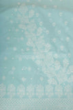 Arsh Handcrafted Sky Blue Cotton Unstitched Chikankari 3pc Suit Set