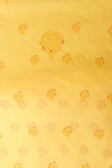 Arsh Handcrafted Summer Yellow Cotton Unstitched Chikankari 3pc Suit