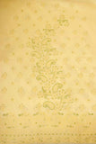 Arsh Handcrafted  Lemon Yellow Cotton Unstitched Chikankari 3pc Suit