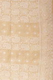 Arsh Handcrafted Khaki coloured Cotton Unstitched Daraj Chikankari 3pc Suit