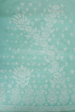 Arsh Handcrafted Sea Green Cotton Unstitched Chikankari 3pc Suit