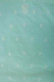 Arsh Handcrafted Sea Green Cotton Unstitched Chikankari 3pc Suit