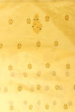 Arsh Handcrafted Mango Yellow Cotton Unstitched Chikankari 3pc Suit