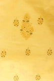 Arsh Handcrafted Mango Yellow Cotton Unstitched Chikankari 3pc Suit