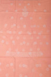 Arsh Handcrafted Peach Cotton Unstitched Chikankari Front Jaal 3pc Suit