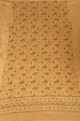 Arsh Handcrafted Light Brown Georgette Unstitched Chikankari 3pc Suit