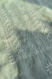 Arsh Handcrafted Mul Chanderi Unstitched Chikankari Kurti and Dupatta set