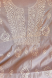 Arsh Handcrafted Pure Tissue Kurti and Dupatta Chikankari Set