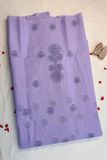 Arsh Handcrafted Purple Cotton Unstitched Chikankari 3pc Suit