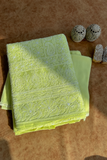 Arsh Handcrafted Green Cotton Unstitched Chikankari 3pc Suit Set