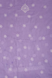 Arsh Handcrafted Purple Cotton Unstitched 3pc Suit Set